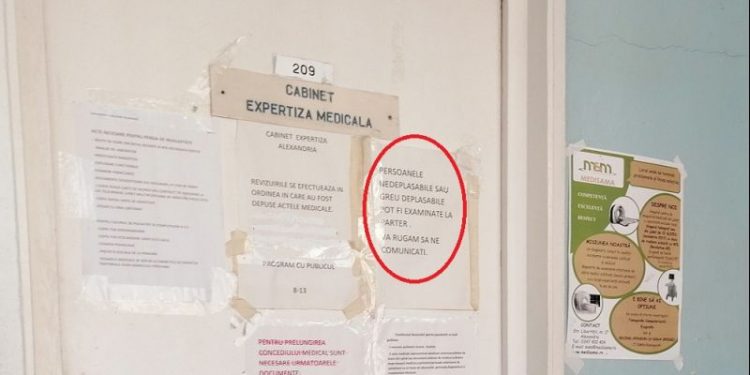 Comisia de expertiză medicală “coboară” la parterul Policlinicii din Alexandria