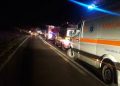 Microbuz răsturnat la Bujoreni. S-a activat Planul Roșu de Intervenție
