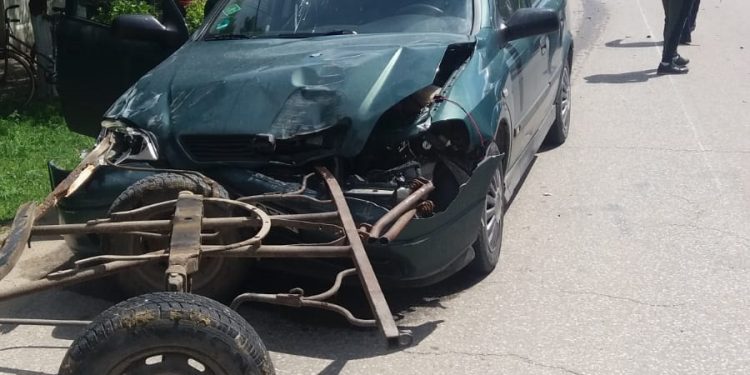 Un copil de doi ani a fost rănit într-un accident de circulație