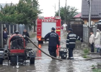 La Zimnicea, șapte gospodării au fost inundate