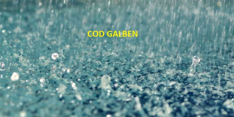 Județul Teleorman sub cod galben de precipitații și instabilitate atmosferică