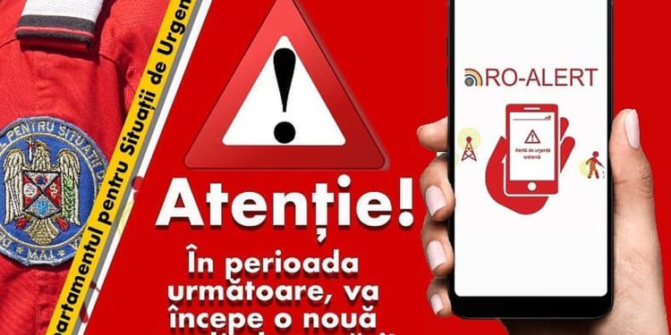 Atenție! Astăzi, începe testarea sistemului RO-ALERT, în Teleorman