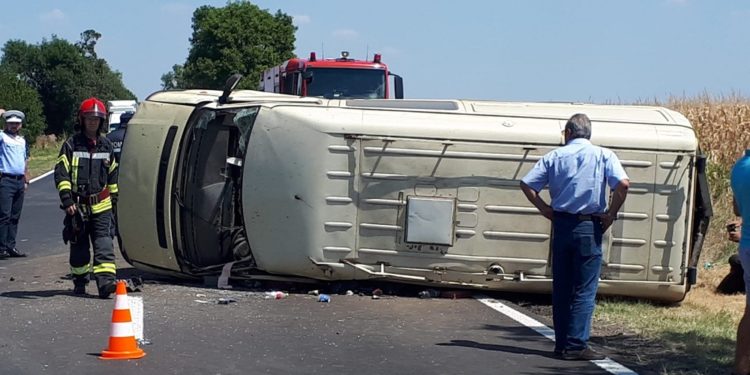 Accident rutier la Furculești, pe DN 52