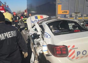 Polițist din Teleorman aflat în misiune, victima unui accident rutier