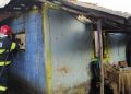Casă distrusă de flăcări în localitatea Copăceanca