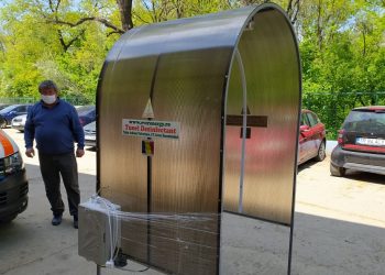 Fapte bune! Al doilea tunel de dezinfecție a fost donat SAJ Teleorman de o familie care vrea să rămână anonimă