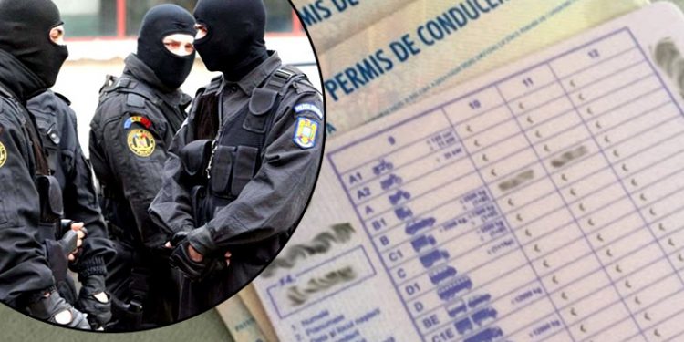 Razie în Teleorman. O grupare, specializată în obţinerea ilegală de permise auto, destructurată
