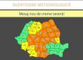 Avertizare de cod portocaliu pentru județul Teleorman