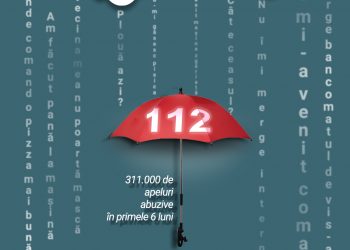 Peste 311.000 de apeluri abuzive la 112, în șase luni