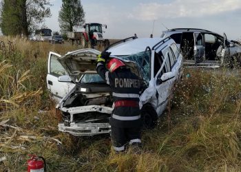 Accident rutier pe DJ 503, la ieşirea din Videle spre Moşteni. Trei persoane rănite