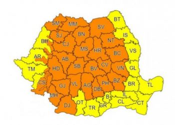 Cod galben de ploi și vânt în Teleorman