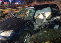 Mașină lovită de tren la Plosca. Două persoane au decedat