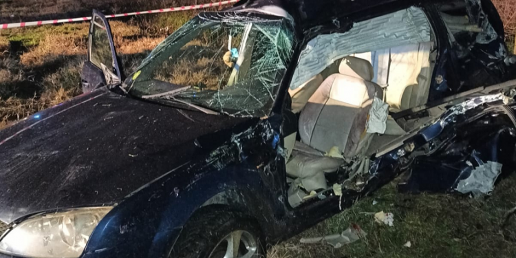 Mașină lovită de tren la Plosca. Două persoane au decedat