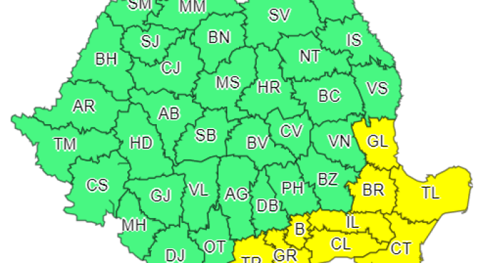 Atenție! Sunt anunțate ninsori abundente în Teleorman