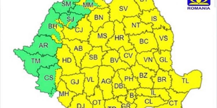 Vremea se strică din nou. Cod galben de ploi, începând de luni