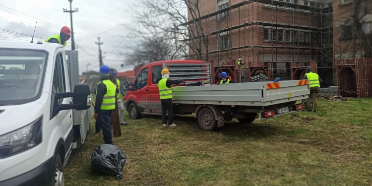 Șantier la Spitalul Caritas. S-au demarat lucrările pentru reabilitarea termică a clădirii