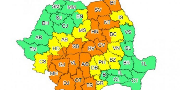 Alertă | Teleorman intră sub avertizare Cod portocaliu