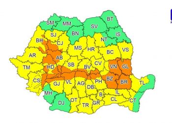 Avertizare meteo! Cod galben de ploi în Teleorman