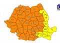 Atenție! Cod portocaliu de ploi și vijelii