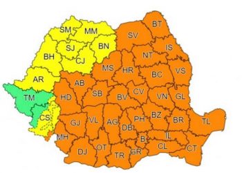 Codul portocaliu de vreme severă a fost prelungit