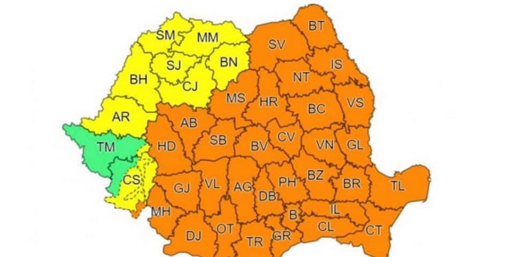 Codul portocaliu de vreme severă a fost prelungit