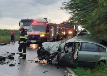 Accident cu trei victime pe DN 65E, în apropiere de Troianul