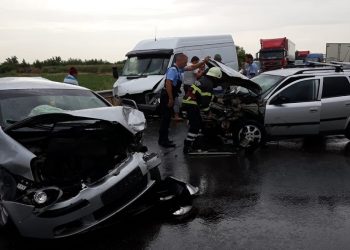 Femeie de 45 de ani rănită într-un accident de circulație produs pe DE 70, între Roșiori și Peretu [Video]