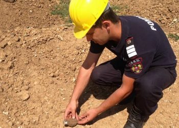 Grenadă defensivă descoperită în Alexandria