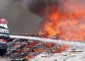 Alertă! Incendiu la fosta fabrică de mobilă din Măldăeni