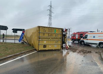 Accident rutier la intersecția DE 70 cu DJ 612 A, în zona municipiului Roșiorii de Vede [VIDEO]