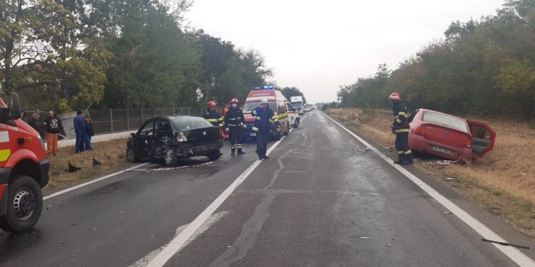 Cinci persoane rănite în urma unui accident petrecut la Drăgănești-Vlașca