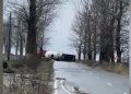 Cisternă încărcată cu 12 tone de GPL, răsturnată între Balaci și Tecuci | VIDEO