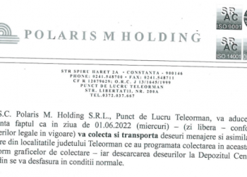 ANUNȚ POLARIS M. Holding