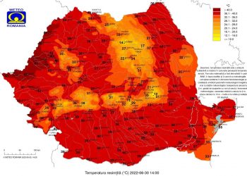 𝐓𝐞𝐦𝐩𝐞𝐫𝐚𝐭𝐮𝐫𝐢 𝐞𝐱𝐭𝐫𝐞𝐦𝐞 𝐝𝐞 𝐩𝐚̂𝐧𝐚̆ 𝐥𝐚 𝟒𝟎 𝐝𝐞 𝐠𝐫𝐚𝐝𝐞 𝐜𝐞𝐥𝐬𝐢𝐮𝐬 𝐬̦𝐢 𝐝𝐢𝐬𝐜𝐨𝐧𝐟𝐨𝐫𝐭 𝐭𝐞𝐫𝐦𝐢𝐜 𝐝𝐞𝐨𝐬𝐞𝐛𝐢𝐭 𝐝𝐞 𝐚𝐜𝐜𝐞𝐧𝐭𝐮𝐚𝐭, 𝐢̂𝐧 𝐓𝐞𝐥𝐞𝐨𝐫𝐦𝐚𝐧