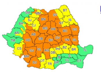 Cod galben de ploi și vijelii. Avertizarea vizează județul Teleorman