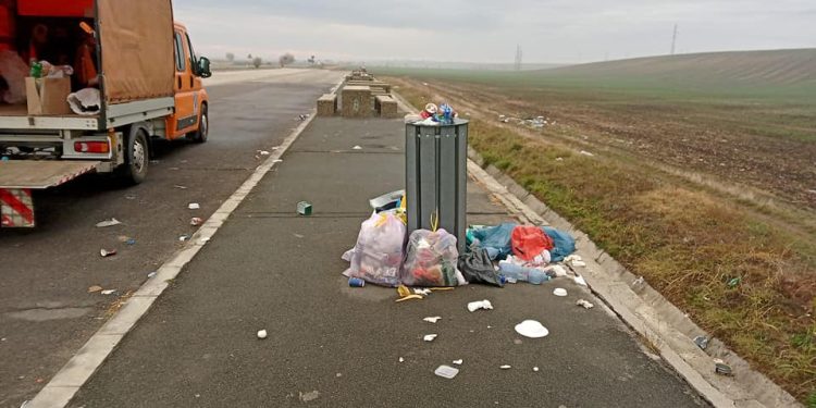 Mormane de gunoaie pe marginea drumurilor naționale din Teleorman. Imagini dezolante de la o acțiune de igienizare