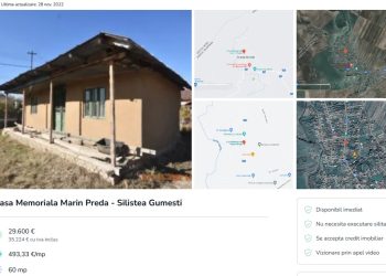Casa memorială “Marin Preda” ar putea fi vândută la licitație, pentru datoriile asociației lui Marius Tucă