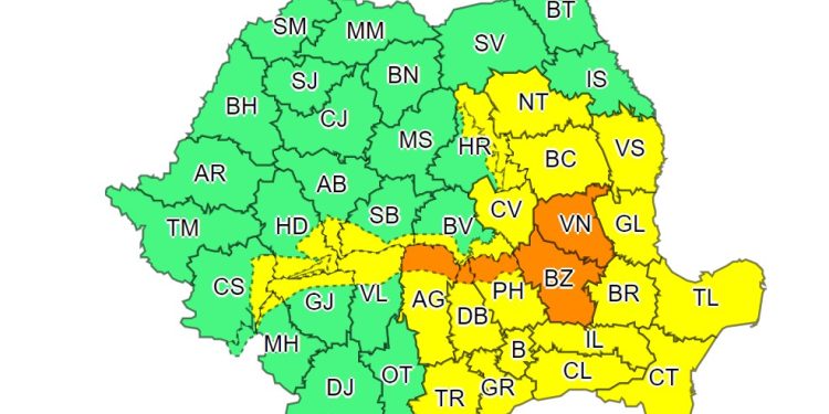 Avertizare meteo: Vreme rea în Teleorman, până duminică