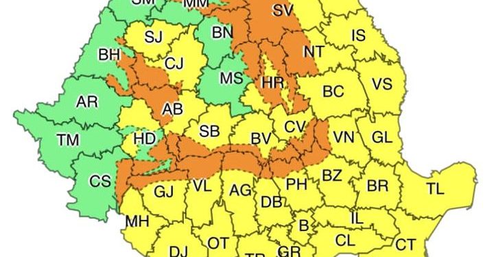 Avertizare meteo. Cod galben de vânt în Teleorman