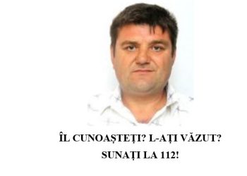 Bărbat din Teleorman, dat dispărut. Poliţiştii cer ajutorul populaţiei pentru găsirea lui