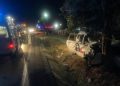 Accident grav la Drăgănești Vlașca, între un microbuz și un autoturism (FOTO)