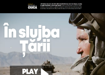Nicolae Ciucă dezvăluie coperta cărții sale, „În slujba țării”, într-un clip video