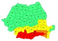 Cod roșu de caniculă în Teleorman, Dolj, Olt, Giurgiu, Călărași, Ilfov și București. / Coduri portocalii şi galbene, în 13 judeţe